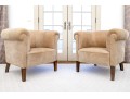 Pair Of Art Deco Style Upholstered Tub Chairs