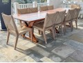 Fabulous Trestle Dining Table With Ten Kingsley Bate 