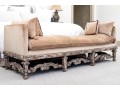 Antique Continental Carved Daybed Bench