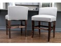 Pair Of Custom Upholstered Counter Stools