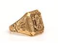 10k Yellow Gold Fabulous Vintage 1939 School Ring, Size 5.25+
