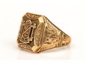 10k Yellow Gold Fabulous Vintage 1939 School Ring, Size 5.25+
