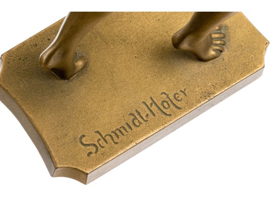 Otto Schmidt-Hofer (German, 1873-1925) Gilt Bronze Female Nude