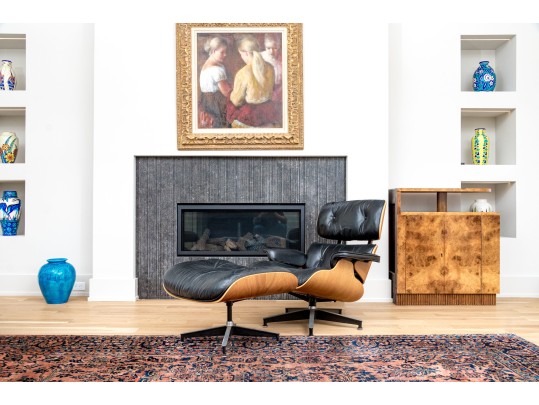 Herman Miller Iconic Eames Rosewood Veneered Lounge Chair And Ottoman