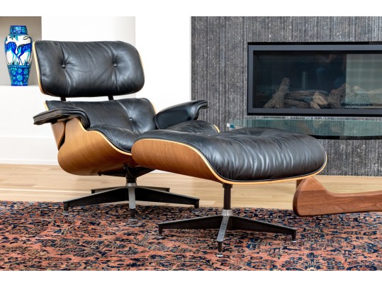 Herman Miller Iconic Eames Rosewood Veneered Lounge Chair And Ottoman