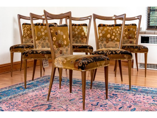 Six Mid-Century Italian Melchiorre Bega Dining Chairs