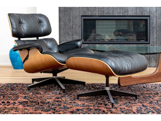 Herman Miller Iconic Eames Rosewood Veneered Lounge Chair And Ottoman