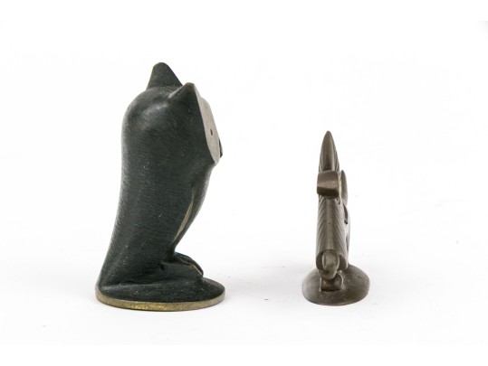 W.H.W. Hagenauer Bronze Dog & WBosse Wise Owl 