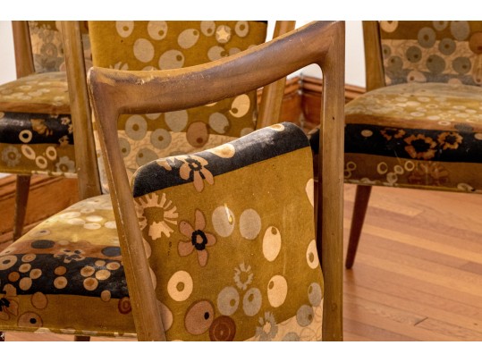 Six Mid-Century Italian Melchiorre Bega Dining Chairs