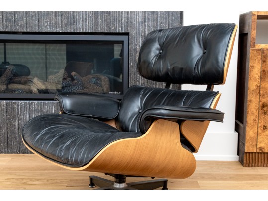 Herman Miller Iconic Eames Rosewood Veneered Lounge Chair And Ottoman