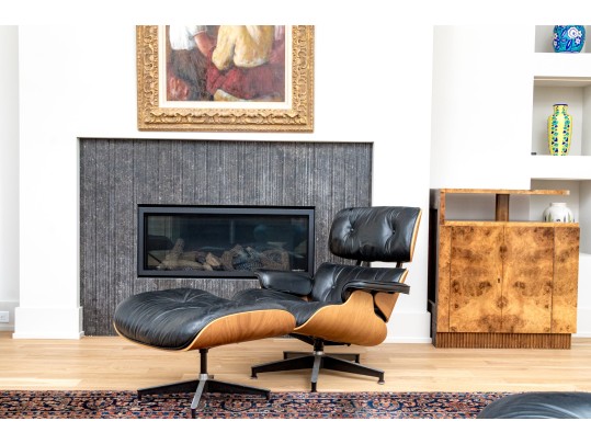 Herman Miller Iconic Eames Rosewood Veneered Lounge Chair And Ottoman