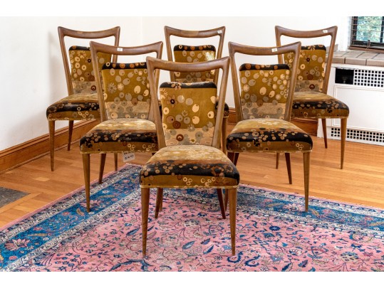 Six Mid-Century Italian Melchiorre Bega Dining Chairs