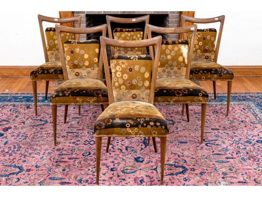 Six Mid-Century Italian Melchiorre Bega Dining Chairs