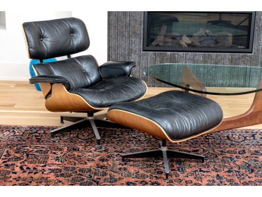 Herman Miller Iconic Eames Rosewood Veneered Lounge Chair And Ottoman