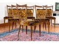 Six Mid-Century Italian Melchiorre Bega Dining Chairs