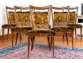 Six Mid-Century Italian Melchiorre Bega Dining Chairs