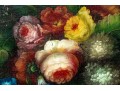 Signed Oil On Canvas Floral Still Life