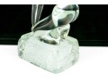 Signed Italian Murano Glass Sculpture Of A Woman, 1976
