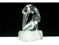 Signed Italian Murano Glass Sculpture Of A Woman, 1976