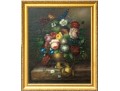 Signed Oil On Canvas Floral Still Life
