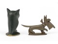W.H.W. Hagenauer Bronze Dog & WBosse Wise Owl 