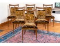 Six Mid-Century Italian Melchiorre Bega Dining Chairs