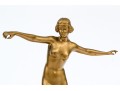 Otto Schmidt-Hofer (German, 1873-1925) Gilt Bronze Female Nude