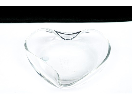 Elsa Peretti For Tiffany & Co. Crystal Heart Bowl  