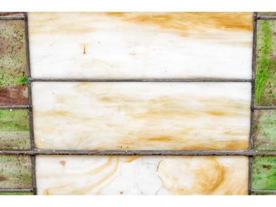 Semi-antique Stained Glass Panel