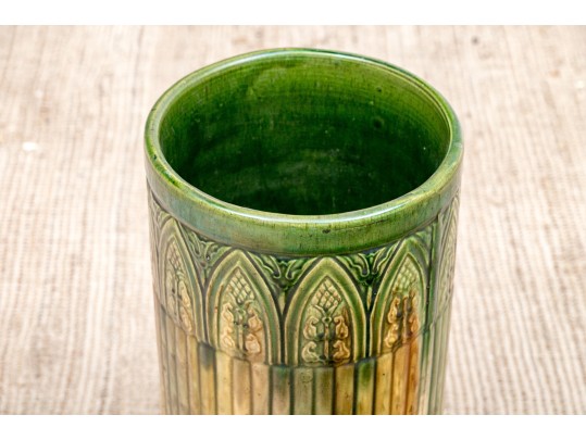 Antique Glazed Ceramic Umbrella Stand