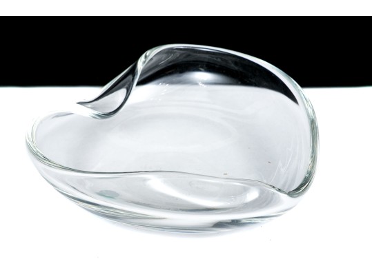 Elsa Peretti For Tiffany & Co. Crystal Heart Bowl  
