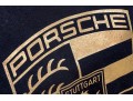 Porsche Black Cotton Hoodies, Size Small