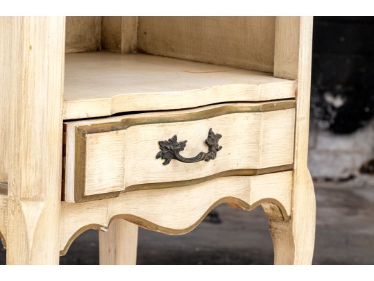 Pair Of Painted Louis XV Style End Tables - Paint Project