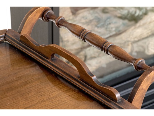 Vintage Tray Top Two Tiered Tea Trolley / Bar Cart