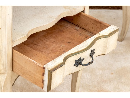 Pair Of Painted Louis XV Style End Tables - Paint Project