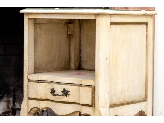 Pair Of Painted Louis XV Style End Tables - Paint Project