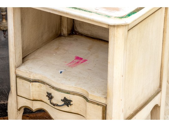 Pair Of Painted Louis XV Style End Tables - Paint Project