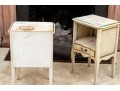 Pair Of Painted Louis XV Style End Tables - Paint Project