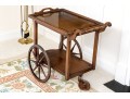 Vintage Tray Top Two Tiered Tea Trolley / Bar Cart