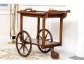Vintage Tray Top Two Tiered Tea Trolley / Bar Cart