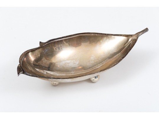 Cartier Sterling Silver Leaf Bowl