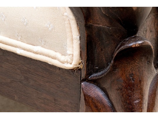 Antique 19th C. Rosewood Gentlemans Parlor Armchair