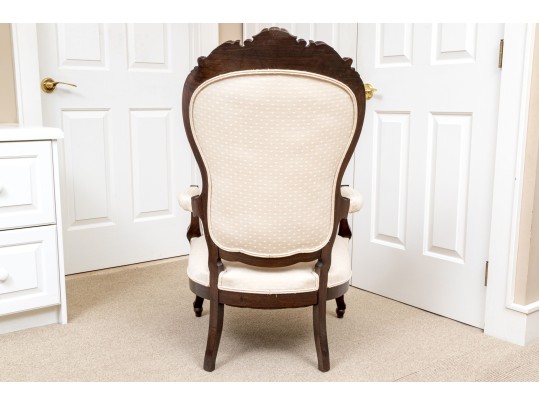 Antique 19th C. Rosewood Gentlemans Parlor Armchair