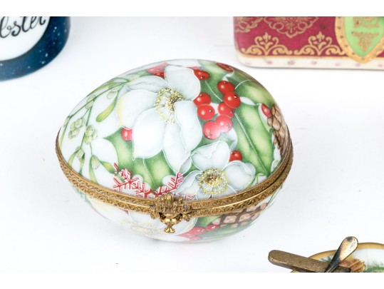 Collection Of Eight Assorted Makers Enameled Boxes
