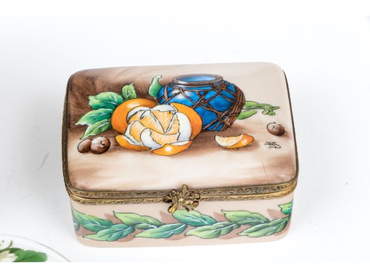 Collection Of Eight Assorted Makers Enameled Boxes