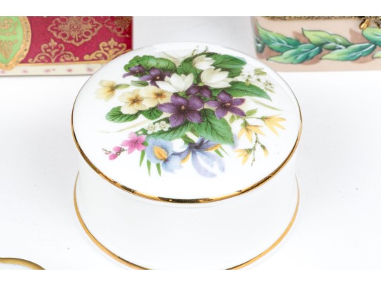 Collection Of Eight Assorted Makers Enameled Boxes