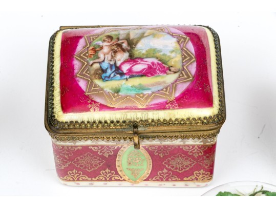 Collection Of Eight Assorted Makers Enameled Boxes