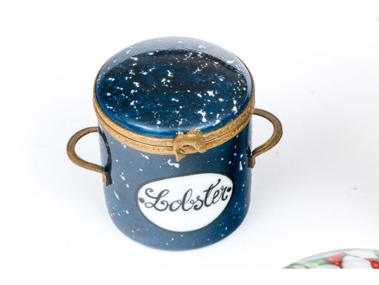 Collection Of Eight Assorted Makers Enameled Boxes
