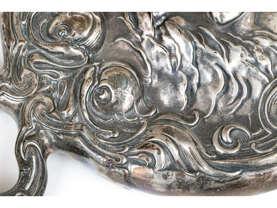 Sterling Silver Mounted Hand Vanity Mirror