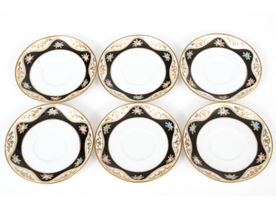 Japanese Hand-Painted Demitasse Set, Fifteen Pieces